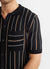 Nawa Pinstripe Shirt | Black