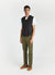 Nawa Pinstripe Vest | Black