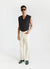 Nawa Pinstripe Vest | Black