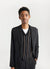 Nawa Pinstripe Vest | Black