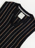 Nawa Pinstripe Vest | Black