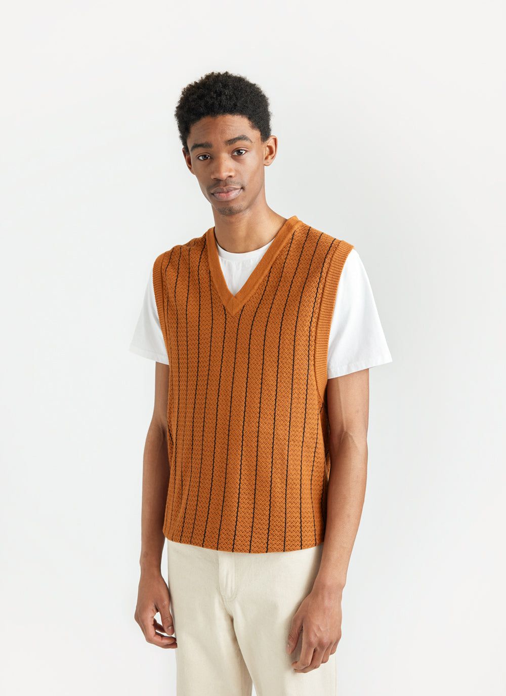 Men best sale knitted vest