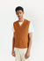 Nawa Pinstripe Vest | Toffee