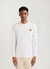 Itamae Octopus Long Sleeve T Shirt | Embroidered Organic Cotton | White