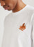 Itamae Octopus Long Sleeve T Shirt | Embroidered Organic Cotton | White