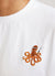 Itamae Octopus T Shirt | Embroidered Organic Cotton | White