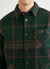 Check Overshirt | Forest with Orange