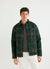 Check Overshirt | Forest with Orange