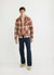 Check Overshirt | Rust