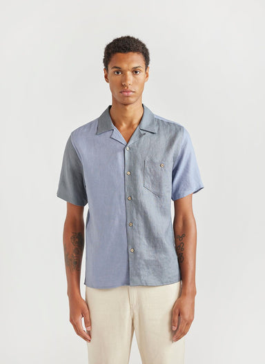 Men's Linen Shirts | Short Sleeve & Long Sleeve | Percival & Percival ...