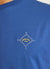 Percival Key T Shirt | Embroidered Organic Cotton | Indigo