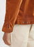 Pleated Denton Jacket | Cotton Suede | Tan