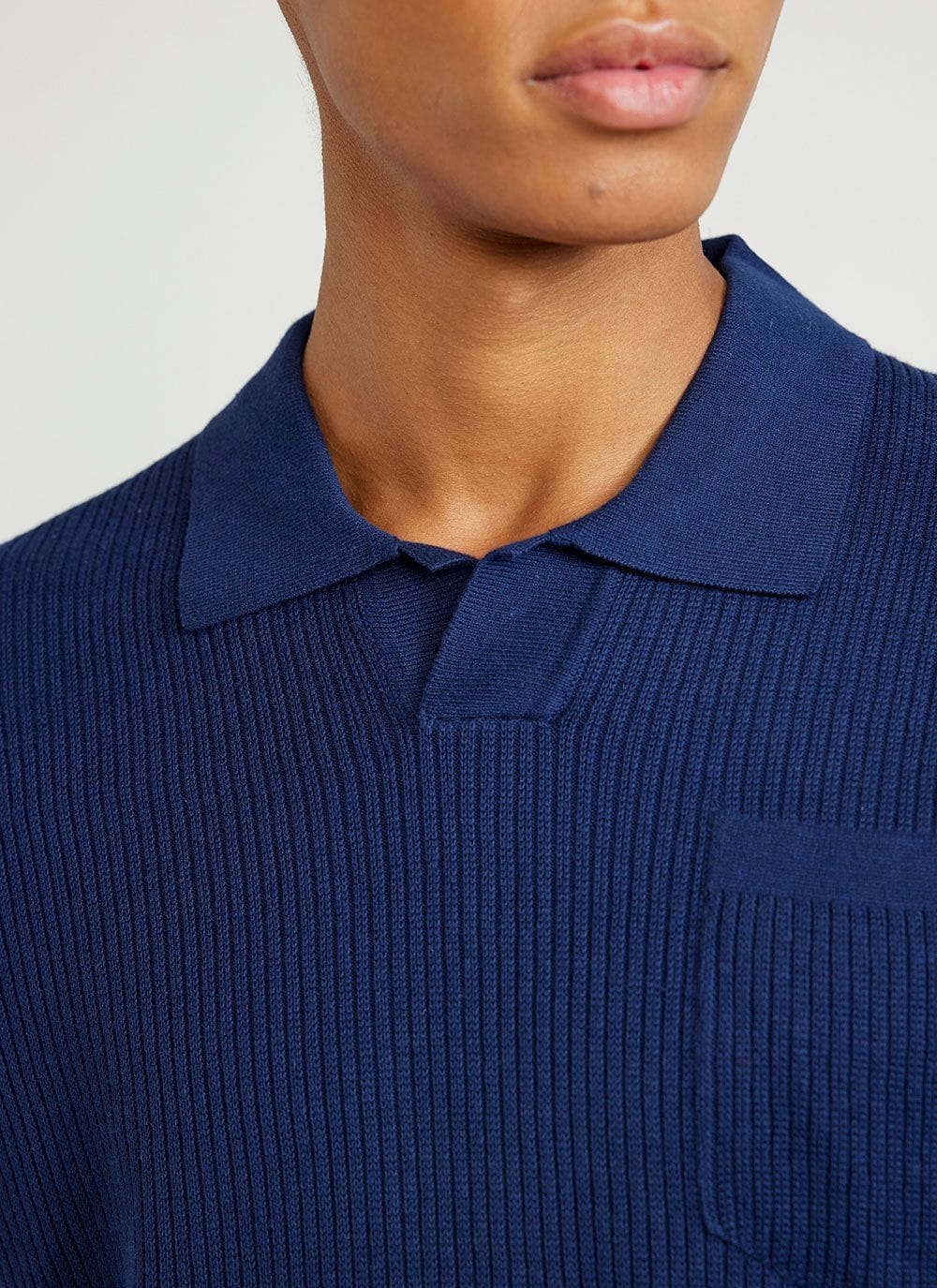 Pullover Polo Shirt | Knitted Cotton | Navy & Percival Menswear