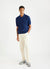 Pullover Polo Shirt | Knitted Cotton | Navy