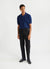 Pullover Polo Shirt | Knitted Cotton | Navy