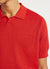 Pullover Polo Shirt | Knitted Cotton | Red