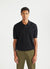 Pullover Polo Shirt | Knitted Cotton | Black
