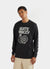 black long sleeve t shirt with white print of cartoon snail and text "quite pricey"