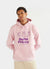 pink hoodie with purple print of a tomato, an aubergine and a chilli with text "quite pricey"