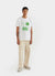 white t shirt with green print of two tomatoes and text "quite tricky"