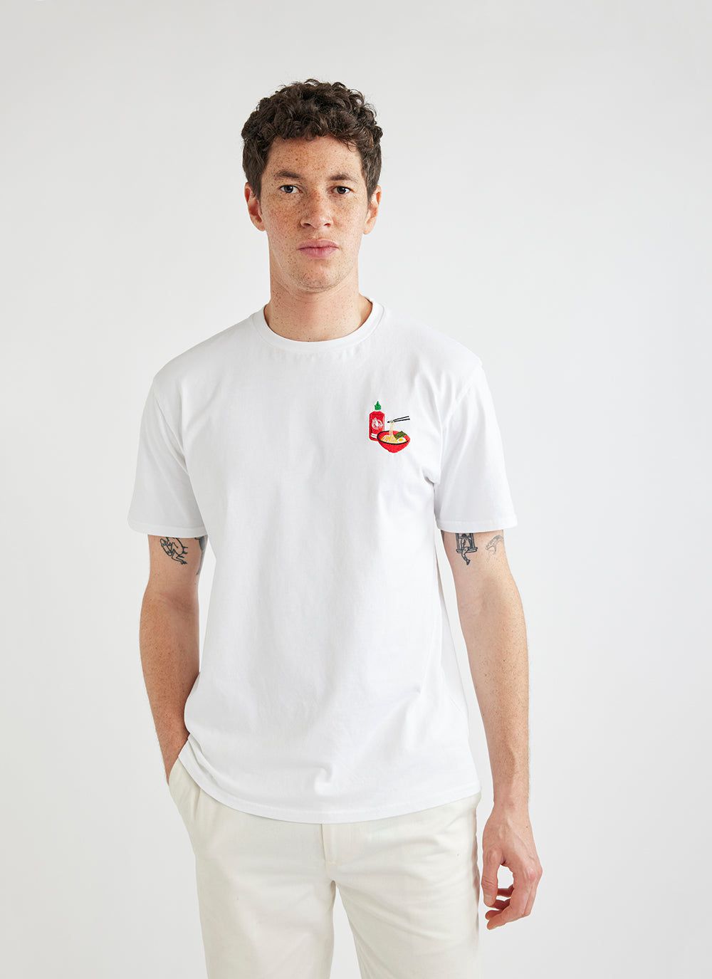 Men's T Shirt | Ramen | Flying Goose x Taste Cadets x Percival | White ...