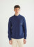 Resort Mock Neck Knitted Jumper | Navy