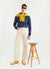 Resort Mock Neck Knitted Jumper | Navy