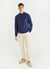 Resort Mock Neck Knitted Jumper | Navy