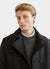 Roscoe Belted Trench Coat | Black Melton