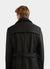 Roscoe Belted Trench Coat | Black Melton