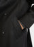 Roscoe Belted Trench Coat | Black Melton