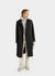 Roscoe Belted Trench Coat | Black Melton