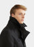 Roscoe Belted Trench Coat | Black Melton
