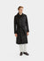 Roscoe Belted Trench Coat | Black Melton