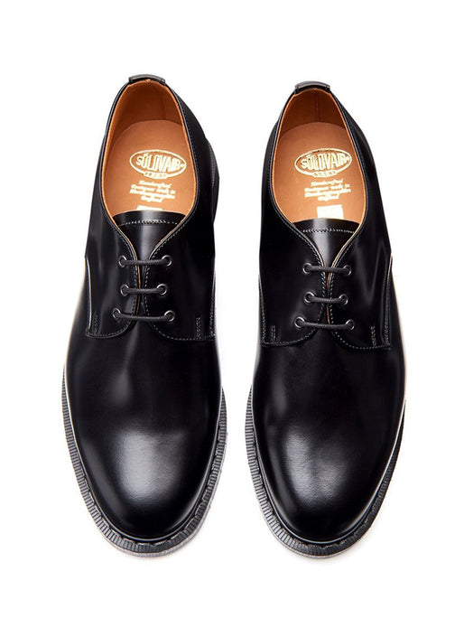 Solovair | Hi-Shine Gibson Shoe | Black & Percival Menswear