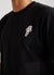 Spaceman T Shirt | Embroidered Organic Cotton | Black
