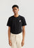 Spaceman T Shirt | Embroidered Organic Cotton | Black