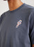 Spaceman T Shirt | Embroidered Organic Cotton | Slate