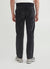 straight leg black corduroy trousers from the back, styled with sneakers