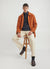 Stripe Jacquard Drill Jacket | Navy
