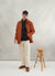 Blanket Overshirt | Check Wool | Tan