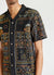 Fairy Tale Tapestry Cuban Linen Shirt | Black