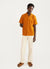 Towelling Cuban Shirt | Organic Cotton | Stripe Rust