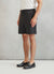 Textured Embroidered Shorts | Black