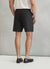 Textured Embroidered Shorts | Black