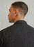 Textured Embroidered Cuban Collared Shirt | Black