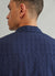 Textured Cuban Collared Shirt | Navy