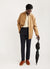 Towelling Cuban Shirt | Organic Cotton | Stripe Ecru