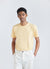 Percival Key T Shirt | Embroidered Organic Cotton | Sunflower Yellow