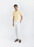 Percival Key T Shirt | Embroidered Organic Cotton | Sunflower Yellow